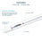 4FT LED T8 Tube - Ballast Bypass - Hybrid (Type A+B) Installation - Clear Lens - 24W