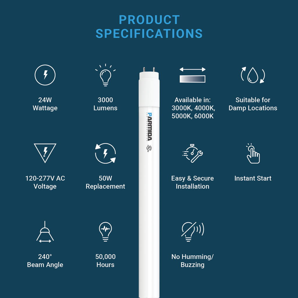 T8 Tube Lights | Commercial LED Tubes | Parmida LED — Parmida LED ...