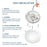 3CCT RV LED Light - Dome Puck Light with Switch - Dimmable - 4.5 Inch - 12V