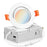 5CCT - 3" LED  Gimbal Eyeball Recessed Light - Directional Lens - 8W