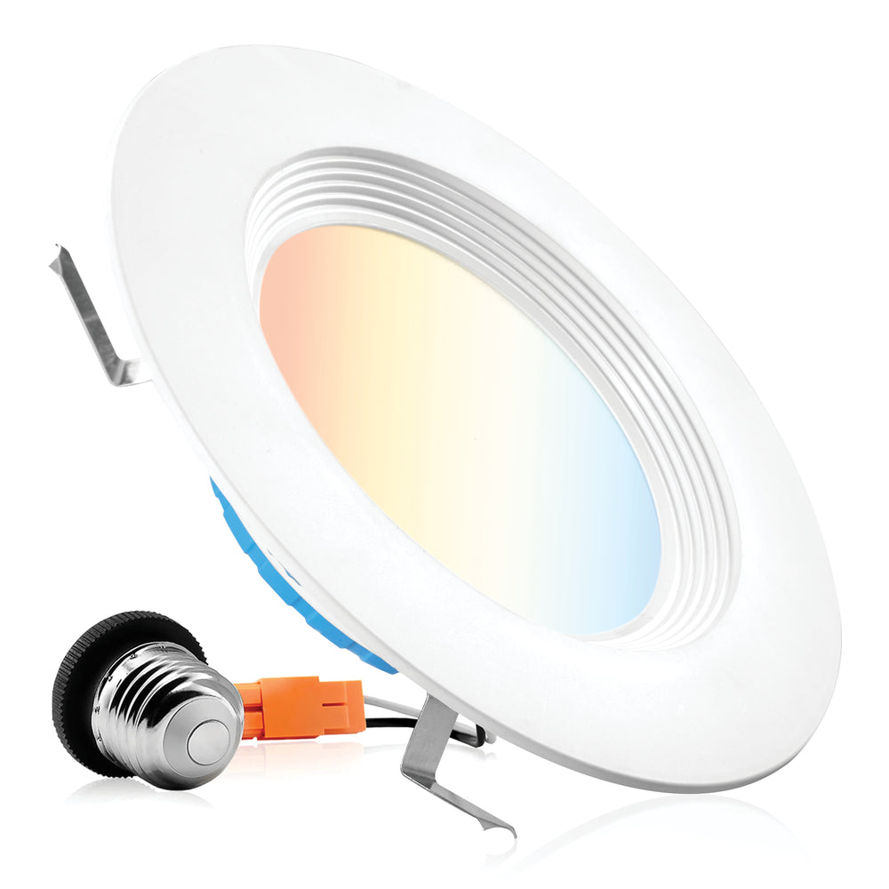 Commercial Electric Commercial Electric 6 In. LED White Round Recessed Lighting Trim And Shallow - Foto 5