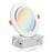 5CCT - 6" LED  Gimbal Eyeball Recessed Light - Directional Lens - 12W