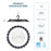UFO LED High Bay, 150W, 19500LM, Indoor, ETL