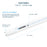 4FT LED T8 Tube - Ballast Bypass - Type B Installation - Clear Lens - 24W