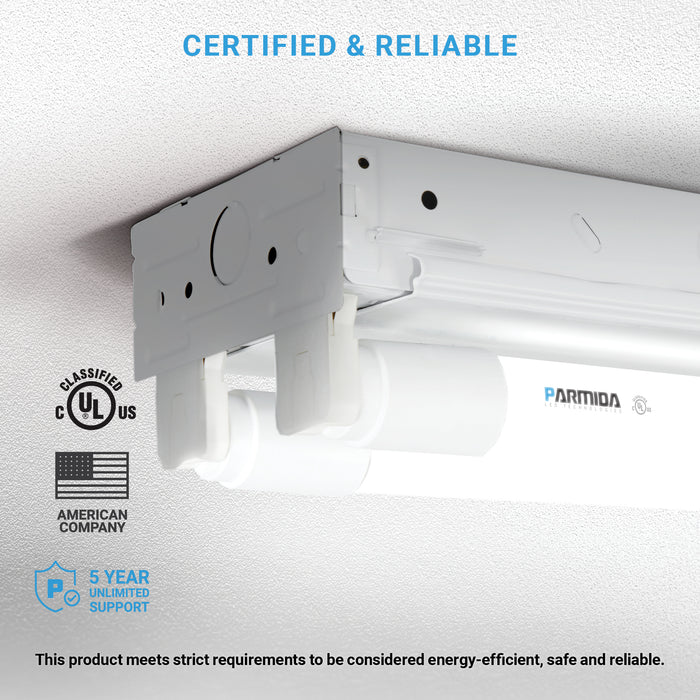 22W 4FT LED Tube Light (10-Pack) – T8, 6500K Daylight, Ballast Bypass, Double-End, 110V-277V